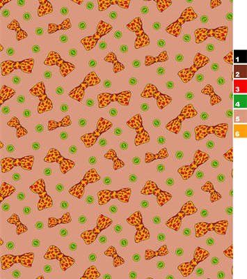 蝴蝶结印花图案服装纺织水印数码印花花型金昌素材