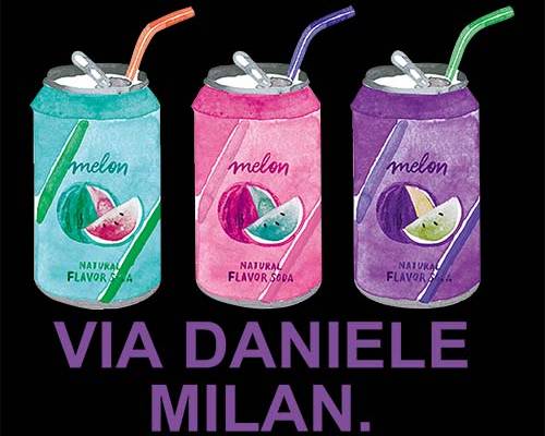 潮图饮料罐字母印花图案服装裁片T恤卫衣烫图印花花型素材