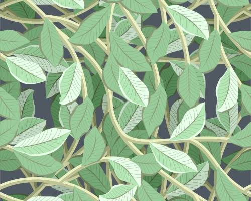 植物叶子拼接印花图案服装纺织数码印花花型素材
