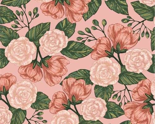 植物牡丹花印花图案服装纺织数码印花花型素材