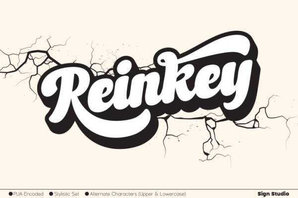 Reinkey Calligraphy字体