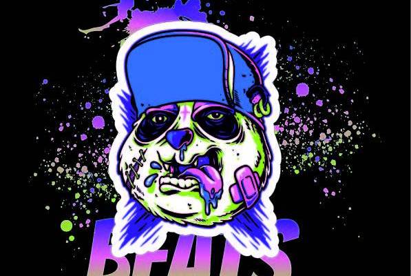 潮牌熊字母印花图案服装裁片T恤卫衣烫图印花花型素材