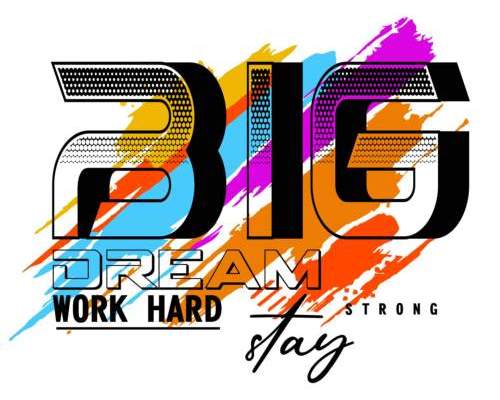 字母水彩涂鸦印花图案服装裁片T恤卫衣烫图印花花型素材