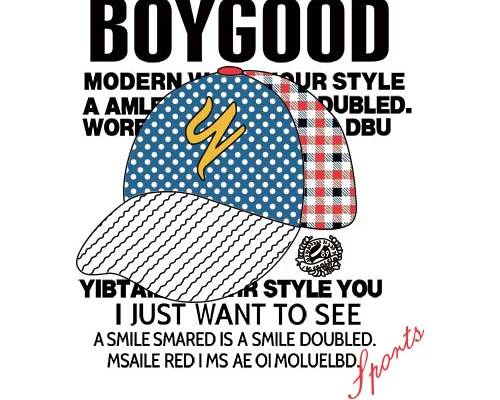 帽子字母潮牌印花图案服装裁片T恤卫衣烫图印花花型素材