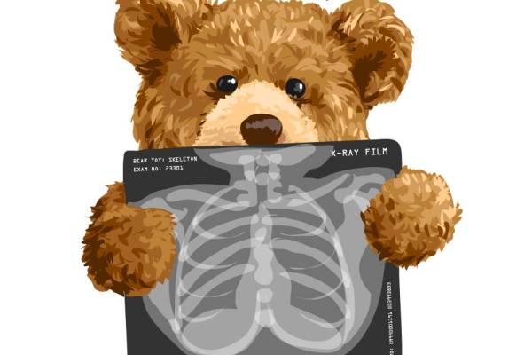 潮牌熊字母印花图案服装裁片T恤卫衣烫图印花花型素材