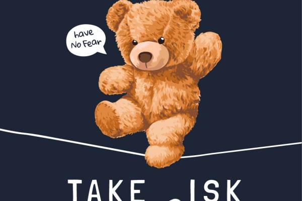 潮牌熊字母印花图案服装裁片T恤卫衣烫图印花花型素材