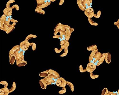 卡通兔子印花图案服装纺织数码印花花型素材