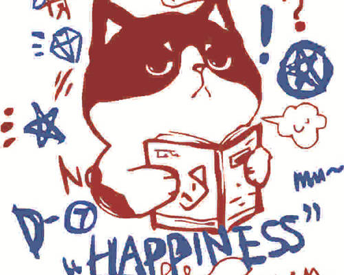 猫咪字母印花图案服装裁片T恤卫衣烫图印花花型素材