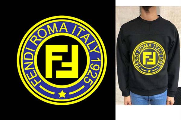 字母圆形图案数码印花花型素材