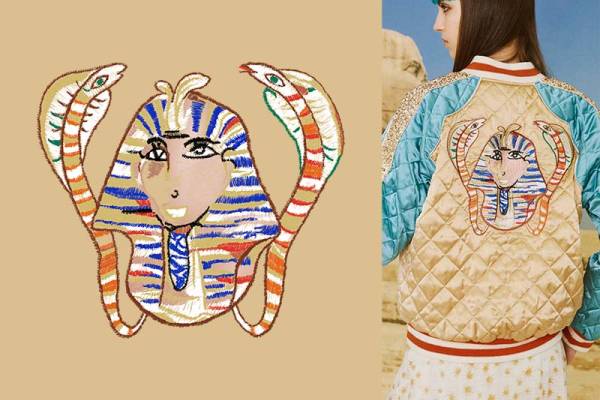 埃及艳后潮牌印花花型素材