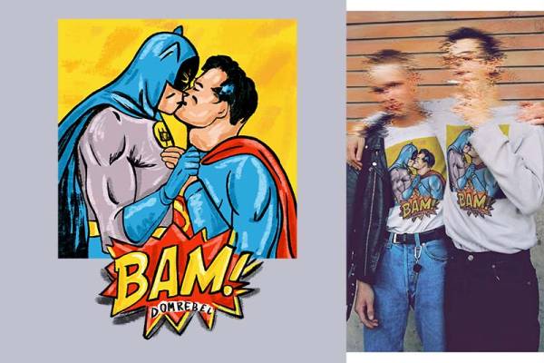 恶搞超人蝙蝠侠字母数码印花花型素材