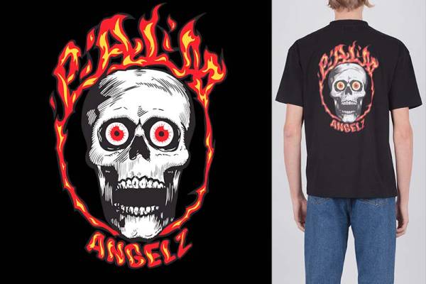 火焰骷髅头数码印花花型素材