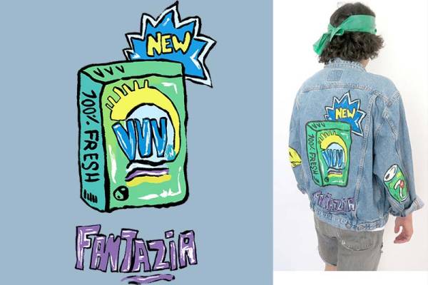 字母涂鸦数码印花花型素材