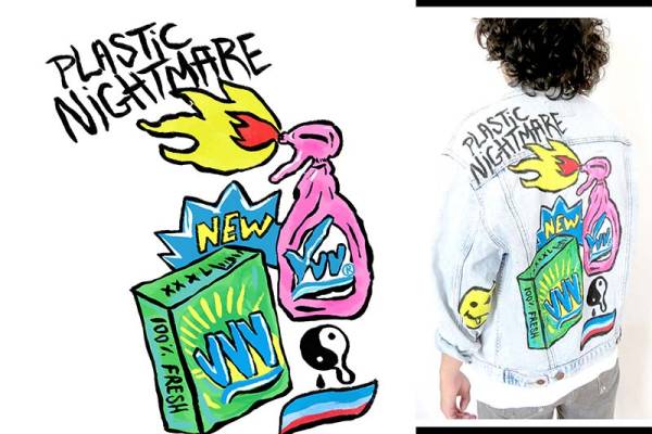 字母涂鸦数码印花花型素材