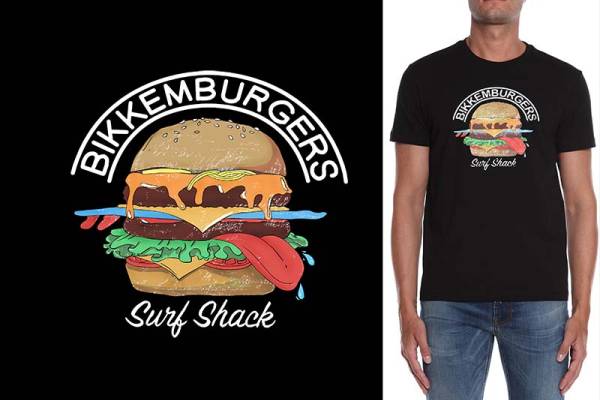 汉堡字母潮图数码印花花型图案素材