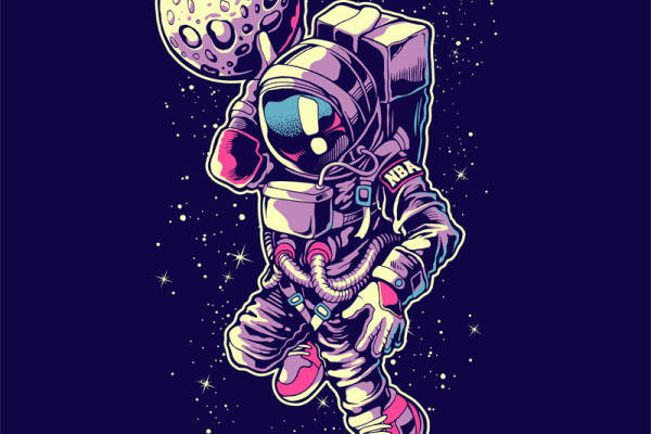 太空人数码印花花型素材