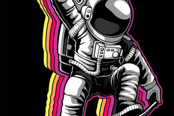 太空人数码印花花型素材