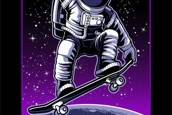 太空人数码印花花型素材