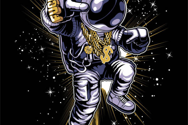 太空人数码印花花型素材