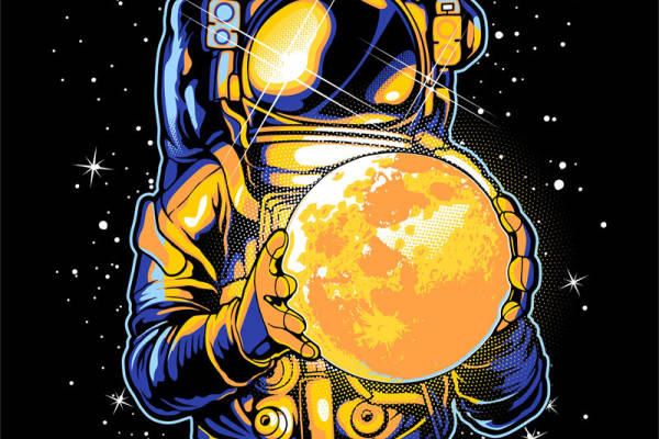 太空人数码印花花型素材