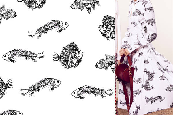 鱼骨数码印花花型素材