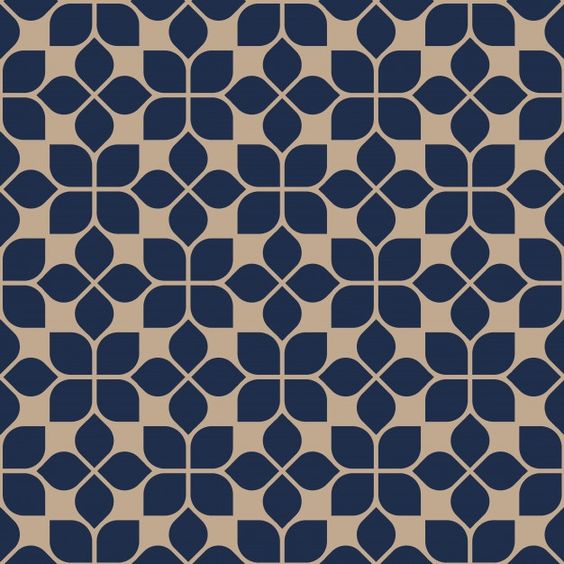 Premium Vector | Abstract seamless geometric floral pattern oriental style