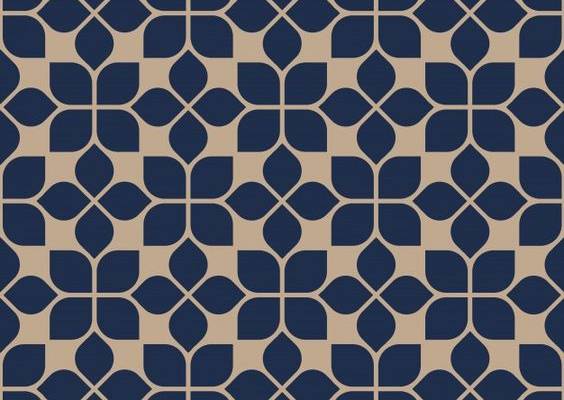 Premium Vector | Abstract seamless geometric floral pattern oriental style