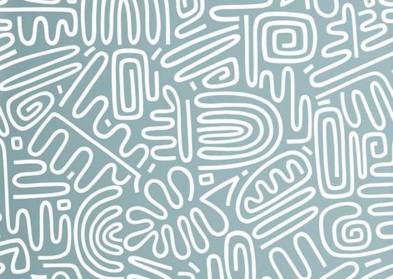 Overview Graphic patterns and shapes repeat freely to reveal a contemporary take on ancient motifs and symbols. Taking inspiration from the Nazca Lines and geoglyphs – large designs produced on the ground by nature’s landscape – the distinctive abstract pattern emanates a sense of fun and character. Measurements• Each roll is 20.5