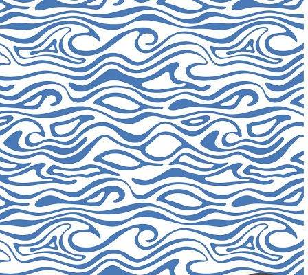 Emily Kiddy: Spring | Summer 2018_Wave Print- For Sale!