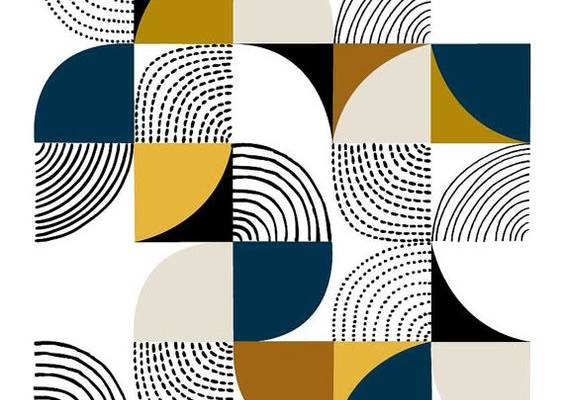 Curves open edition giclee print in blue by EloiseRenouf on Etsy