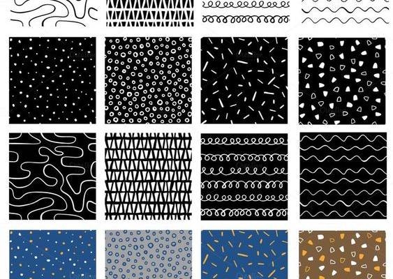Hand drawn patterns