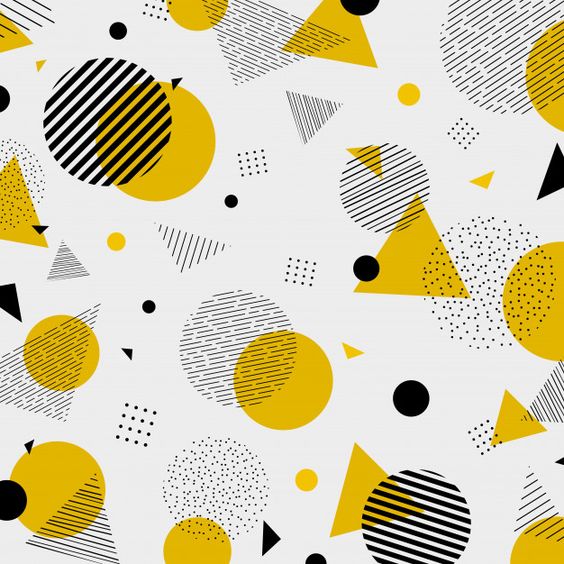Premium Vector | Abstract colorful geometric yellow black colors pattern