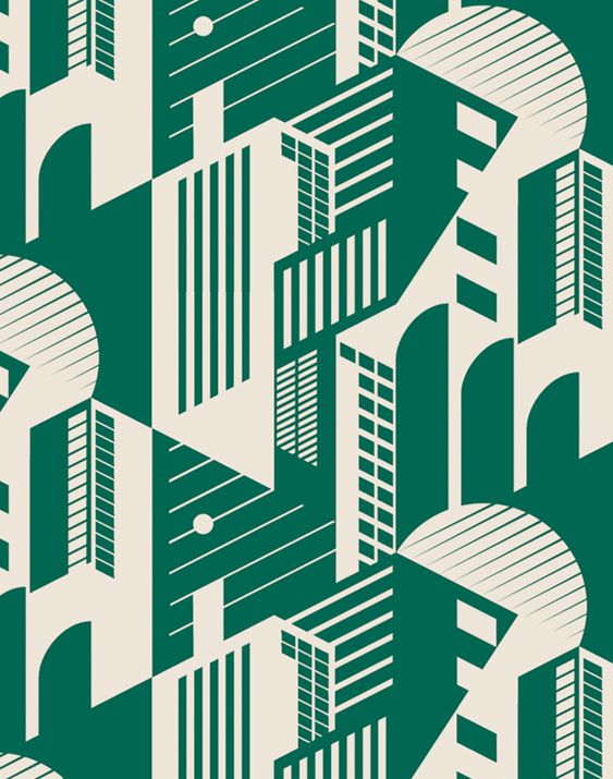 Overview Celebrating 100 years of the Bauhaus. This design features some of Walter Gropius most well known architecture such as the Fagus factory, Bauhaus Dessau and the Chicago Tribune Tower, as well as symbols of the Bauhaus movement – the circle, triangle and square. Many thanks to Chisel and Mouse for the Fagus factory plaster model. chiselandmouse.com Measurements• Each roll is 20.5″ wide x 11 yards long• Repeat: 6.88″, straight Additional Notes • 2-3 week lead time. • Printed in the UK usi