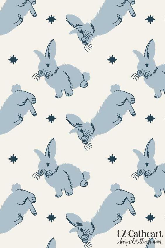 Meadow Rabbits in Powder Pattern