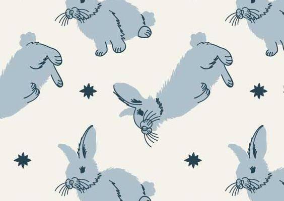 Meadow Rabbits in Powder Pattern