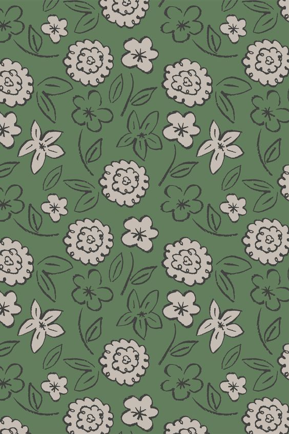 ‘Camelia’ Floral Pattern Design by Ariana Martin