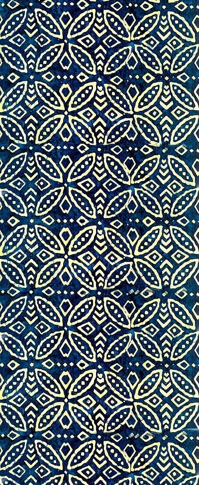 Blue pattern.