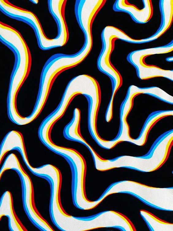 Abstract Optical Illusion Optical Illusion Waves Acrylic – Etsy