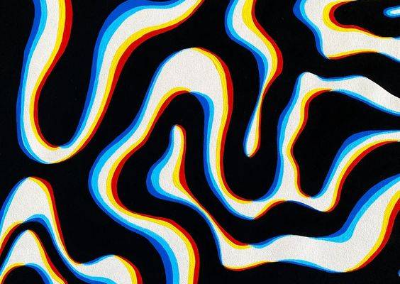 Abstract Optical Illusion Optical Illusion Waves Acrylic - Etsy