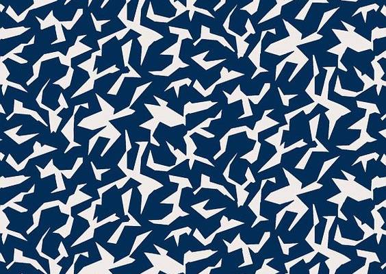 DVF | Geo Marks Navy print