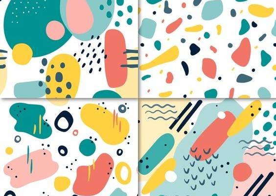 Free Vector | Hand drawn abstract pattern collection