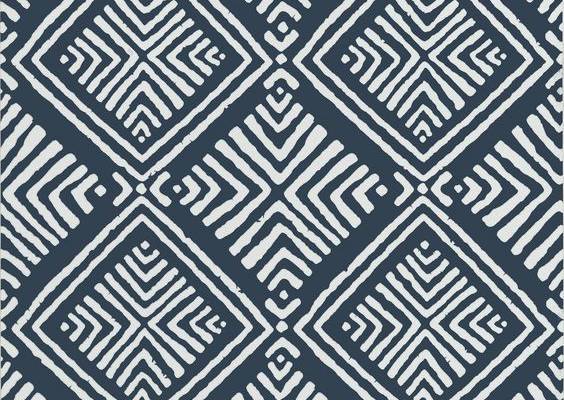 AT78775 DONAVIN DIAMOND Wallpaper Navy from the Anna French Palampore collection