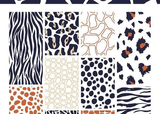12 Animal Skin Patterns by > on @creativemarket