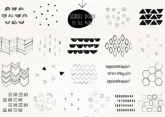 DIY Hand Drawn Seamless Patterns