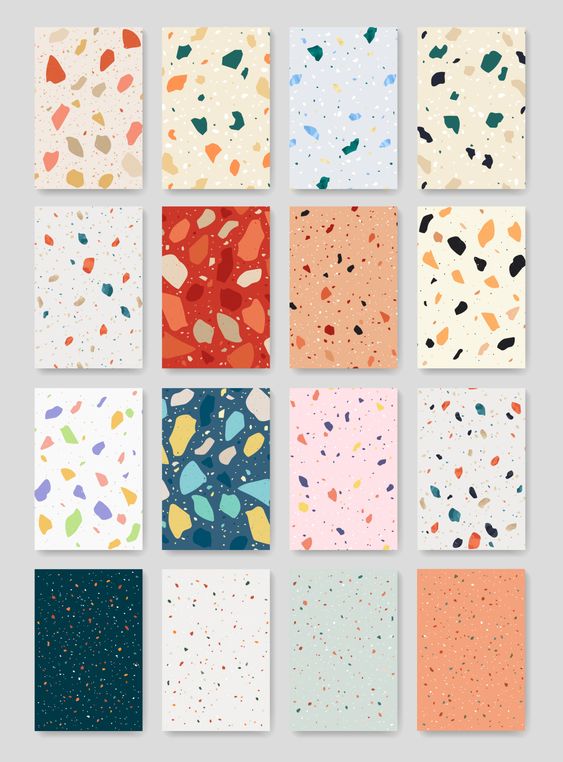 16 Terrazzo Seamless Patterns