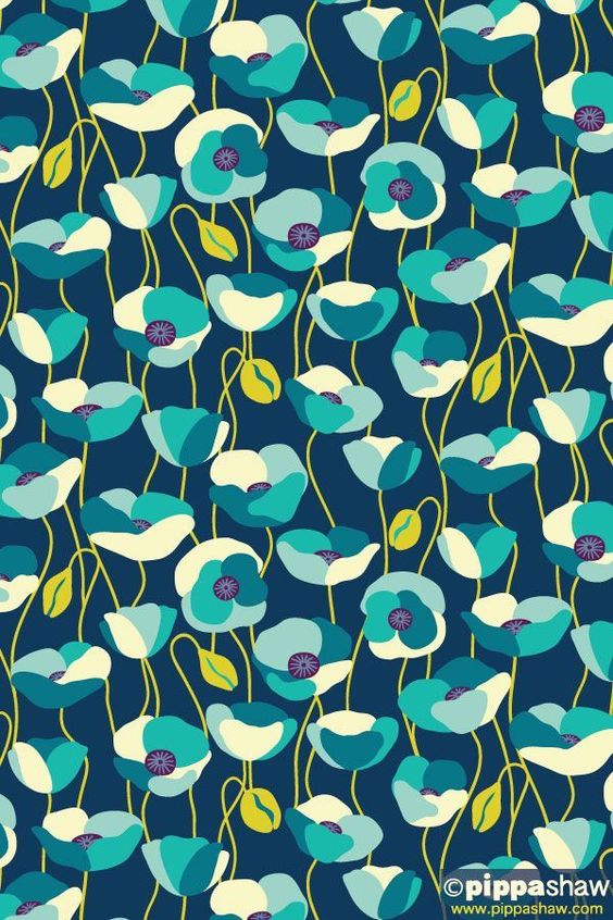 Blue Floral pattern | Floral Illustration | Pattern art, Textile pattern design, Surface pattern design inspiration