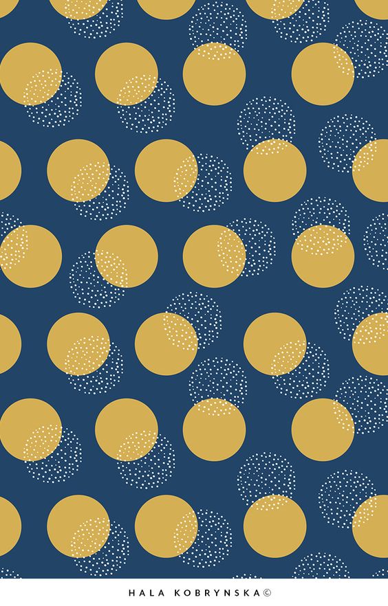 Seamless pattern with dots inspired by scandinavian art. Scandinavian design illustration