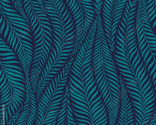 Stock Image: Luxury seamless pattern with palm leaves. Modern stylish floral background.