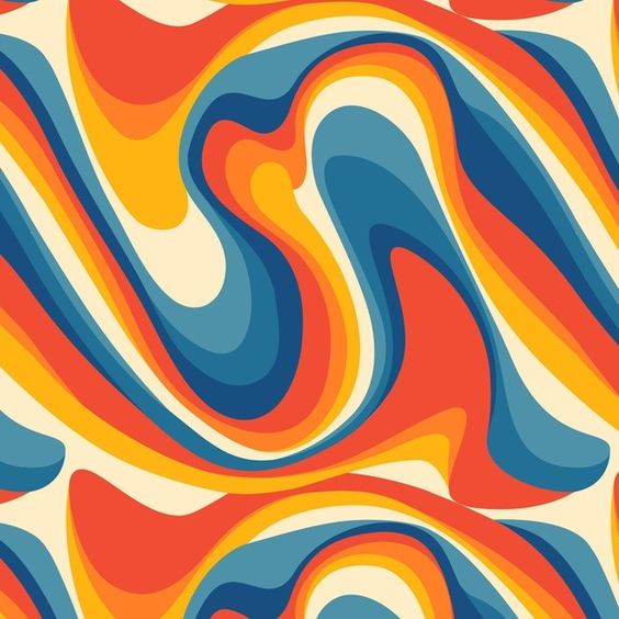 Free Vector | Hand drawn flat groovy psychedelic pattern design