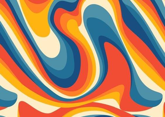 Free Vector | Hand drawn flat groovy psychedelic pattern design